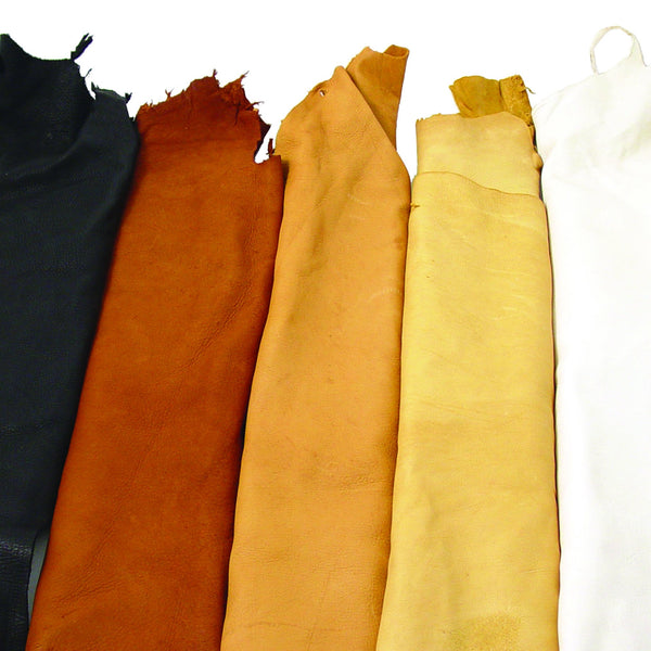 B Grade Deerskin Large Leather Hides - 2-3 oz - Deer Shack