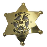 Large Wild West Brass Badges - Deputy US Marshal - Sheriff - Texas Ranger - Marshal - Deer Shack