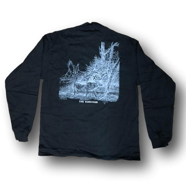 Jim Tostrud's "The Survivor" Long Sleeve Black Mock Turtleneck - Deer Shack