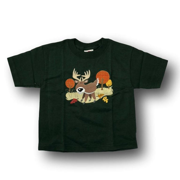 Deer Cartoon Short Sleeve Little Hunter T-shirt - 2T - 4T - Deer Shack