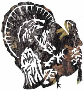 Turkey Camo Decal - Deer Shack