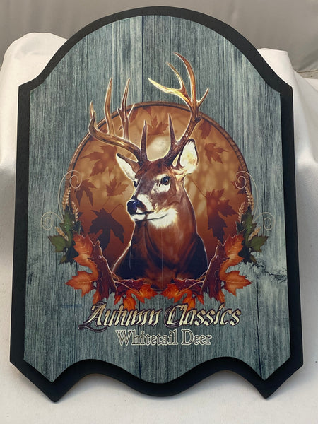 Autumn Classic Whitetail Deer Plaque - Deer Shack