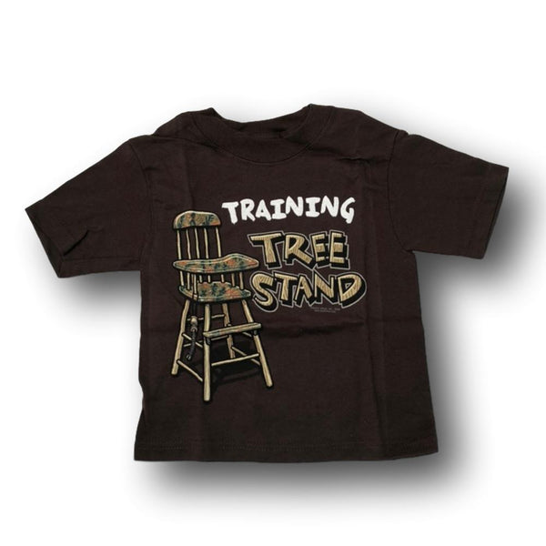 "Training Tree Stand" Short Sleeve Little Hunter T-shirt - 2T - 4T - Deer Shack