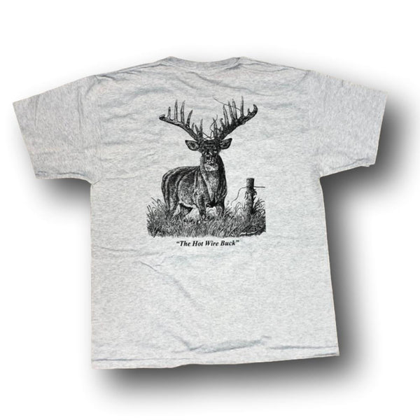 Jim Tostrud's "Hot Wire Buck" T-Shirt - Deer Shack
