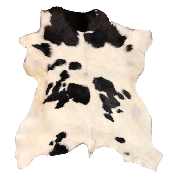 Hair on Hide Calf Leather Hides - Two Toned or Solid Colors - Black - Brown - White - Tan