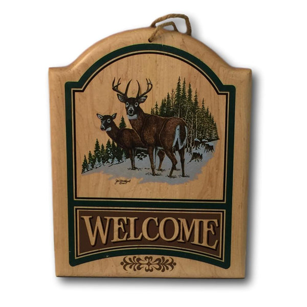 Whitetail Deer Welcome Sign - Deer Shack