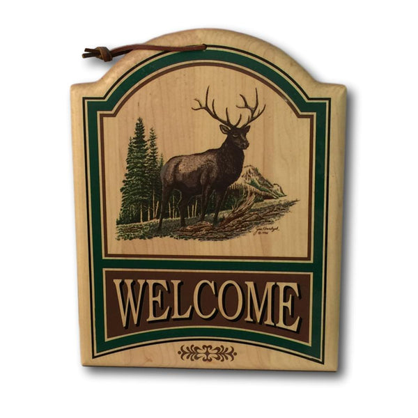 Elk Welcome Sign - Deer Shack