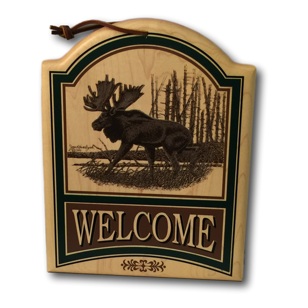 Moose Welcome Sign - Deer Shack