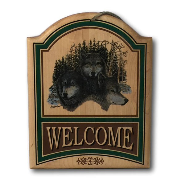 Wolf Welcome Sign - Deer Shack