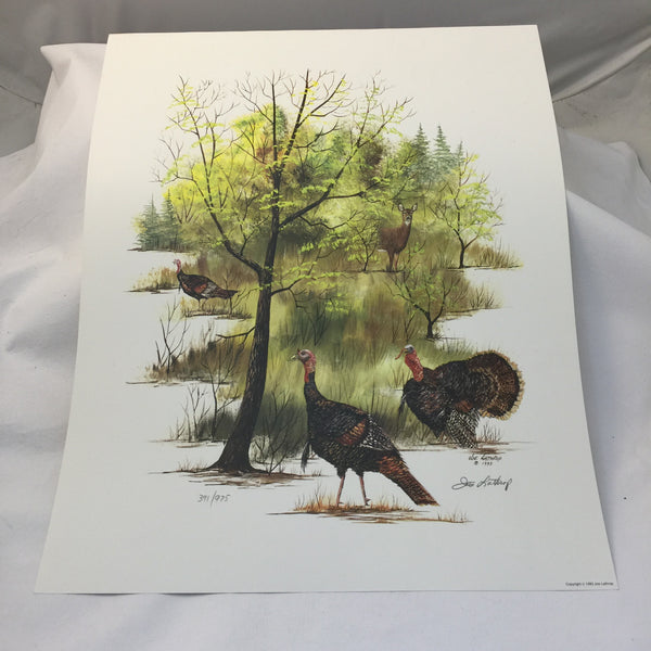 Joe Lathrop Limited Edition Art Print "Spring Gobblers" - Deer Shack