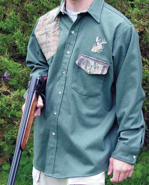 Heavyweight Chamois Shooters Shirt  XL - Deer Shack