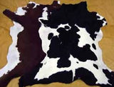 Hair on Hide Calf Leather Hides - Two Toned or Solid Colors - Black - Brown - White - Tan - Deer Shack